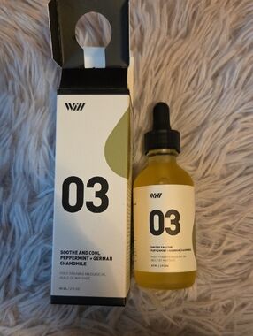 03 Soothe & Cool Peppermint + German Chamomile post training massage Oil